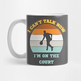 Vintage Basketball Lover Art Mug